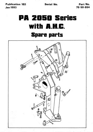 PA 2050 AHC Series - Parts Manual - McConnel