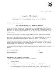 Declaration of Compliance - WMF