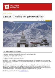 Ladakh - Trekking am gefrorenen Fluss - Weltweitwandern