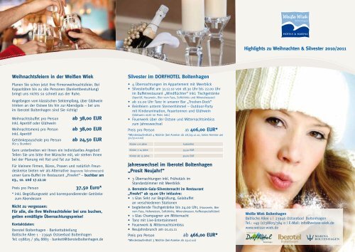 Silvester im DORFHOTEL Boltenhagen ab 406 00 EUR ...