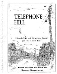 'TELEPHONE HILL - The City and Borough of Juneau