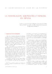 14. La investigación aeronáutica y espacial en España. VI ... - Aerobib