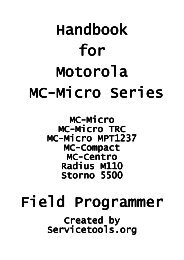 Handbook for Motorola MC -Micro Series Micro ... - Servicetools.org