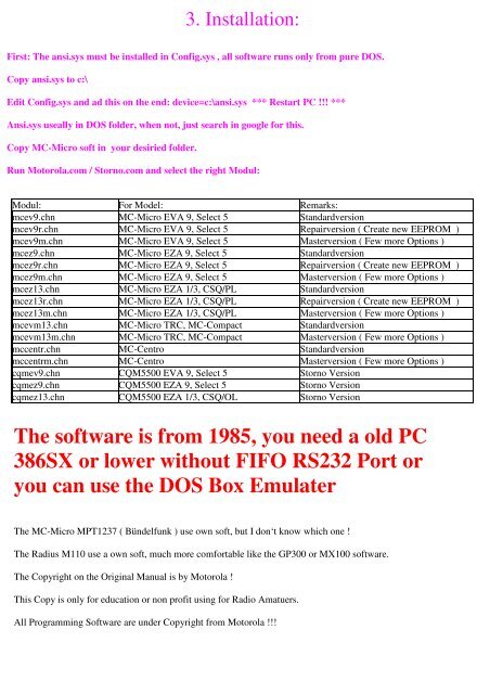 Handbook for Motorola MC -Micro Series Micro ... - Servicetools.org