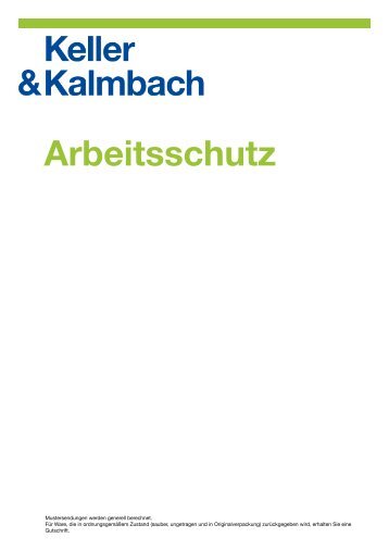 Arbeitsschutz - Keller & Kalmbach GmbH