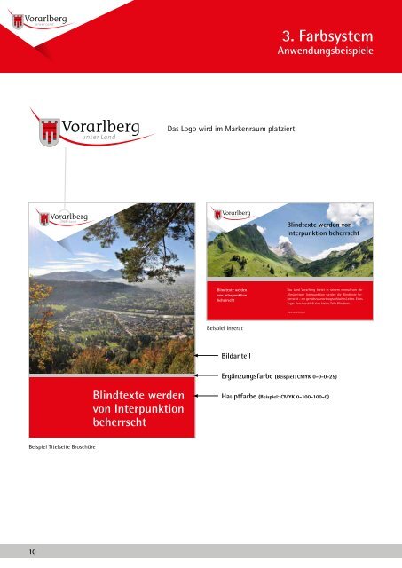 Gestaltungsrichtlinien fÃ¼r Medienauftritte des Landes Vorarlberg