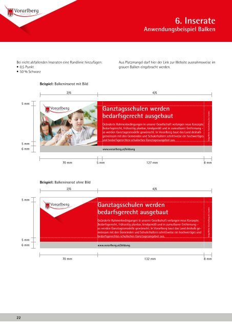 Gestaltungsrichtlinien fÃ¼r Medienauftritte des Landes Vorarlberg