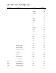 ORTOP Teams Report (by city) - Oregon Robotics Tournament and ...