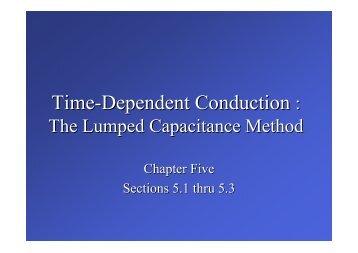 The Lumped Capacitance Method