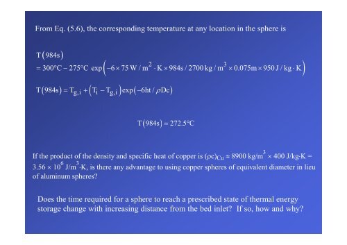 The Lumped Capacitance Method