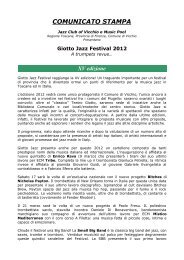 Comunicato stampa Giotto Jazz Festival (File pdf - 83KB)