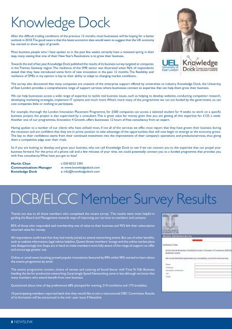 Newslink Jan2010 - London Chamber of Commerce and Industry