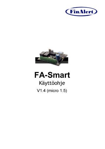 G-Smart user's manual V1.2 _micro 1.2 finnish - Tuotteet - Fin-Alert ...