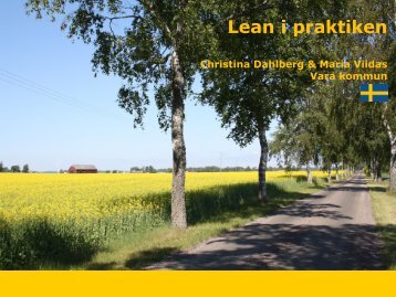 Lean thinking in real life - Vara kommun