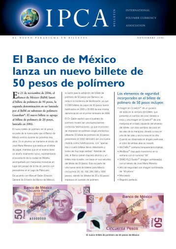 El Banco de MÃ©xico lanza un nuevo billete de 50 pesos de polÃ­mero