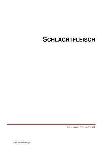 SCHLACHTFLEISCH - Peter Kirischitz