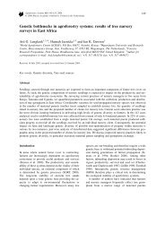 Genetic bottlenecks in agroforestry systems: results of tree nursery ...