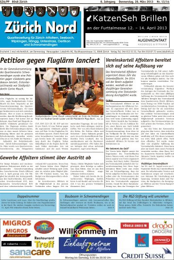 Petition gegen Fluglärm lanciert - Lokalinfo AG
