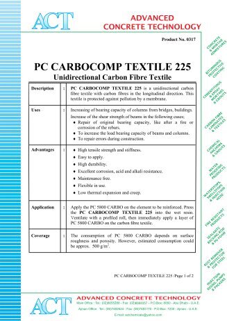 pc carbo-comp textile 225