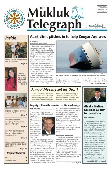 Adak clinic pitches in to help Cougar Ace crew - ANTHC