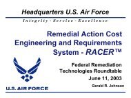 Remedial Action Cost Engineering and Requirements System ...