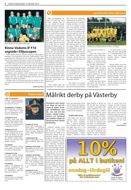 Vecka 41 - GÃ¶tene Tidning