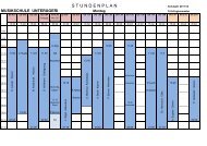 STUNDENPLAN - Musikschule UnterÃ¤geri