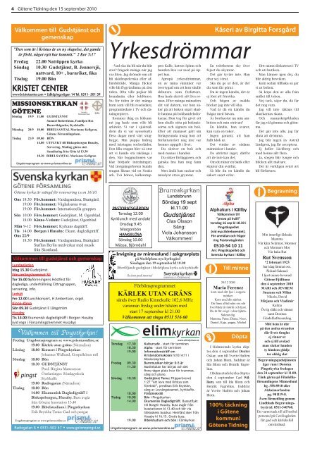 Vecka 37 - GÃ¶tene Tidning