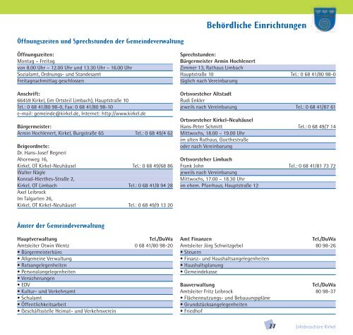 Kirkel/Saar informiert