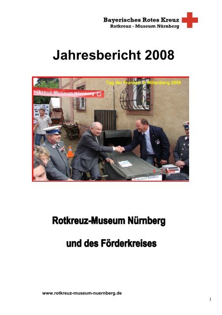 Jahresbericht Rotkreuz-Museum 2008 - BRK Kreisverband ...