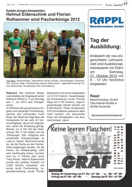 Nr. 17 (Sept. 2012 - 40 Seiten) - Gemeinde Kirchroth