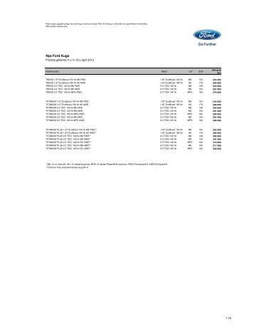 Prislista pdf - Upplands Motor