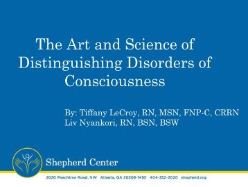 The Art and Science of Distinguishing Disorders of Consciousness