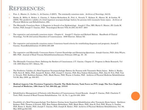 The Art and Science of Distinguishing Disorders of Consciousness