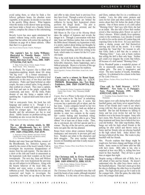 PDF - Christian Library Journal