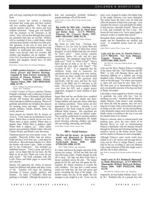 PDF - Christian Library Journal