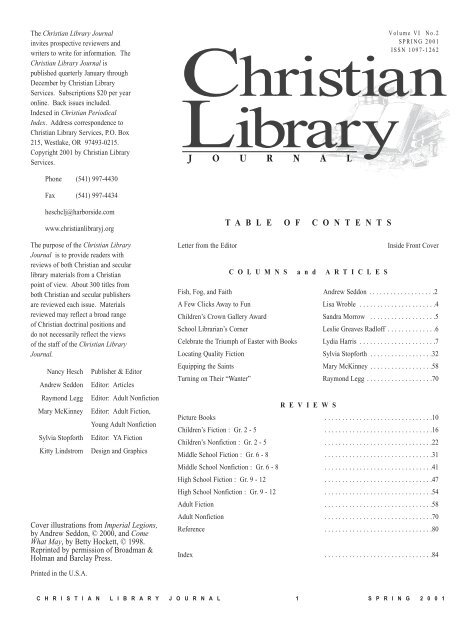 PDF - Christian Library Journal