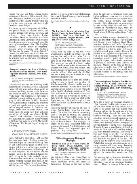 PDF - Christian Library Journal
