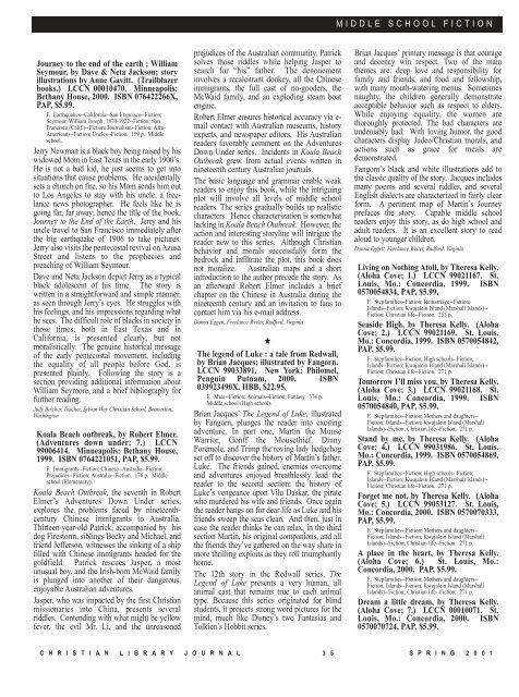 PDF - Christian Library Journal