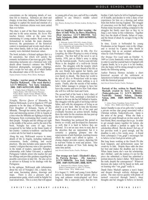 PDF - Christian Library Journal