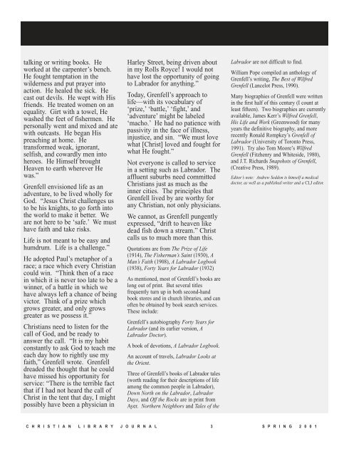 PDF - Christian Library Journal