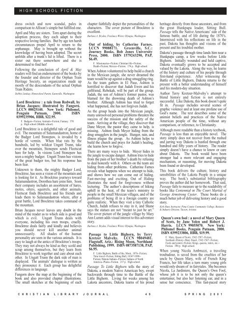 PDF - Christian Library Journal