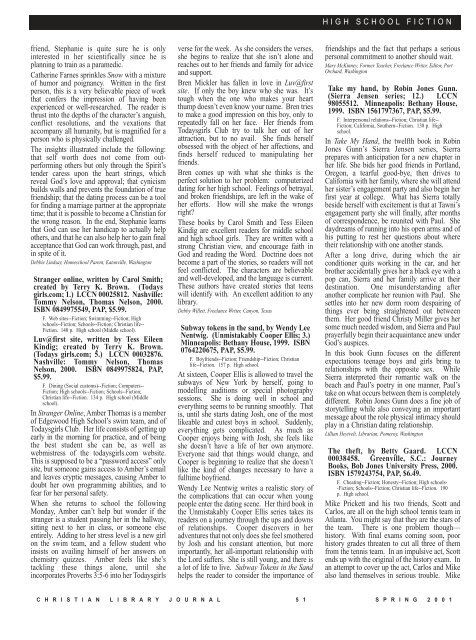 PDF - Christian Library Journal