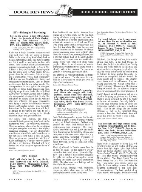 PDF - Christian Library Journal