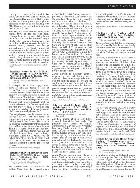 PDF - Christian Library Journal