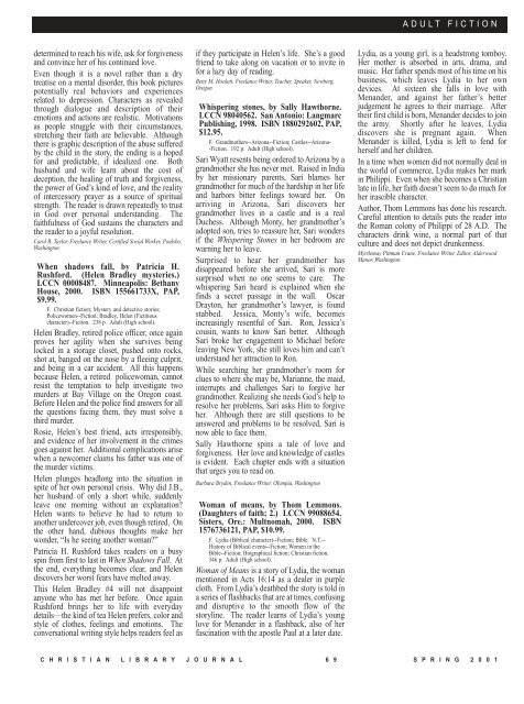 PDF - Christian Library Journal