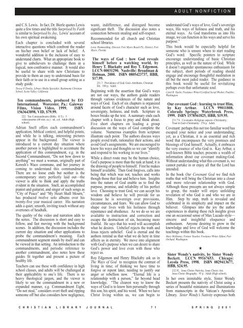 PDF - Christian Library Journal