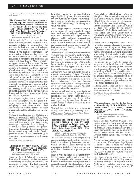 PDF - Christian Library Journal