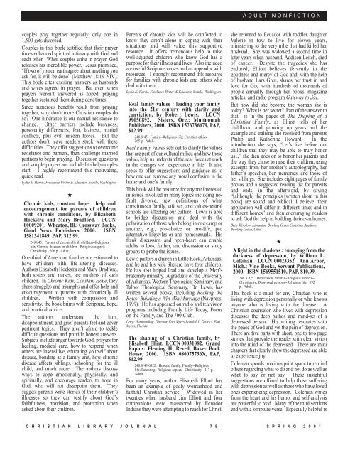 PDF - Christian Library Journal