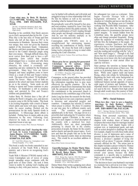 PDF - Christian Library Journal